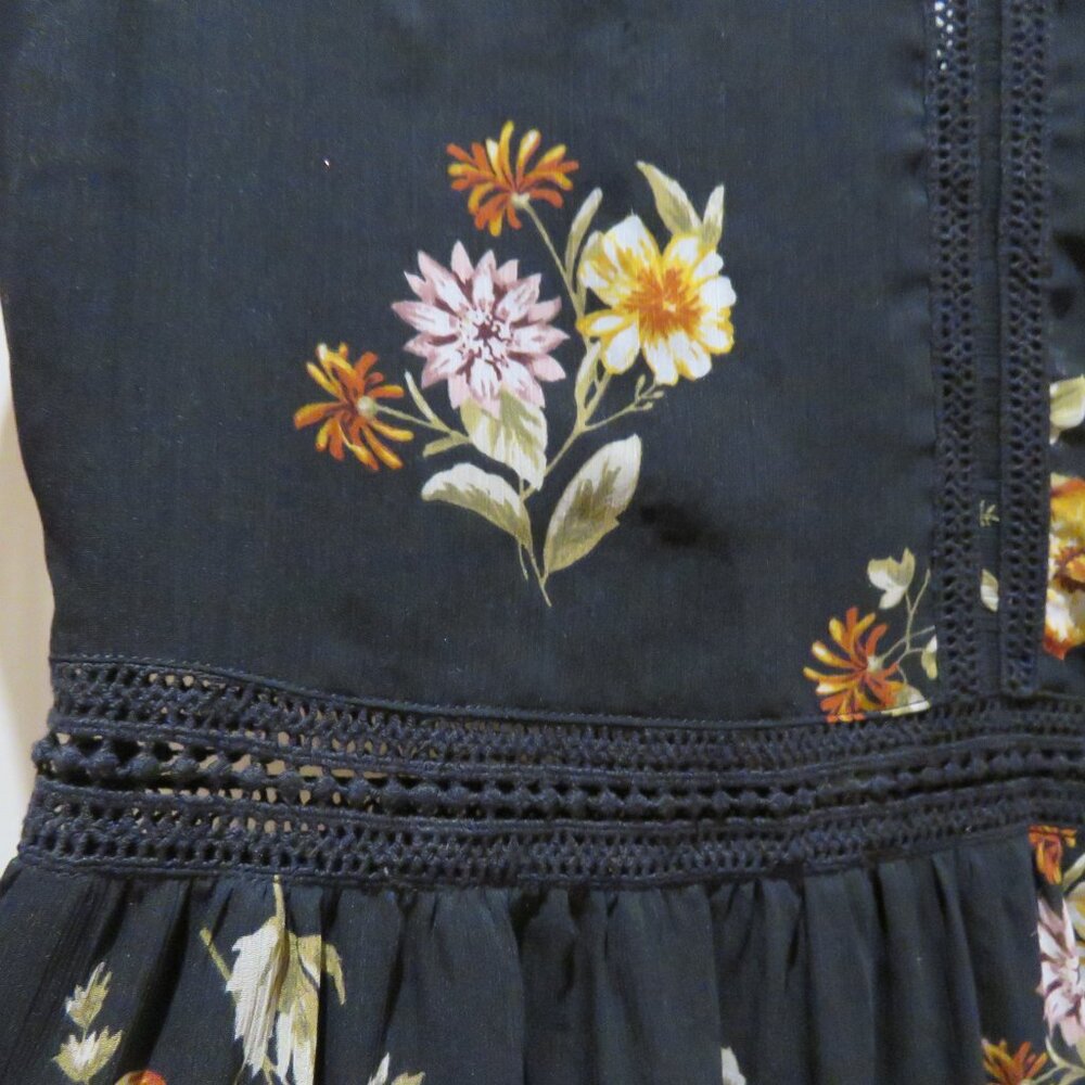 Abercrombie & Fitch Black Floral Maxi Dress - Picture 7 of 15